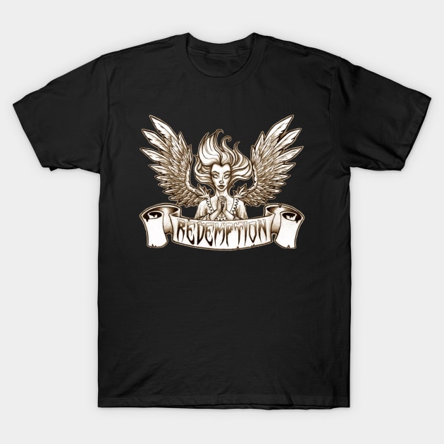 Redemption Angel T-Shirt by Redemption Tshirt Co.